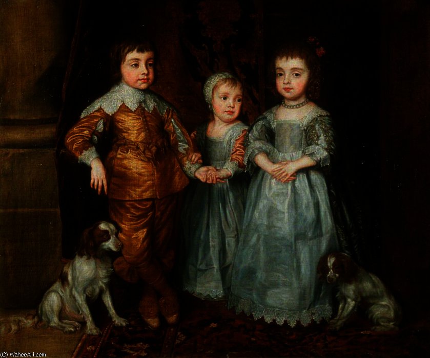The Three Eldest Children Of King Charles I — Sir Anthony Van Dyck