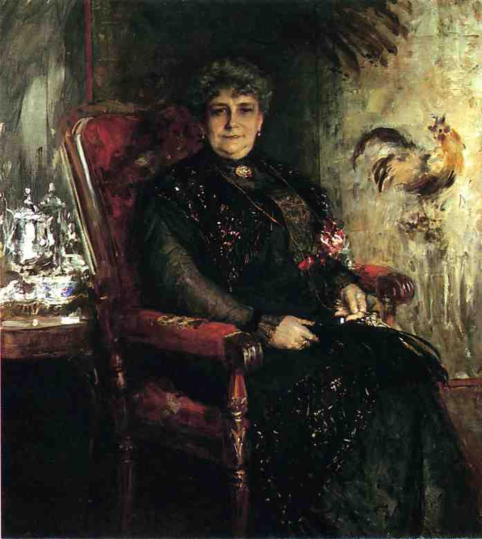 Portrait Of Mme. E.h. Bensel — William Merritt Chase
