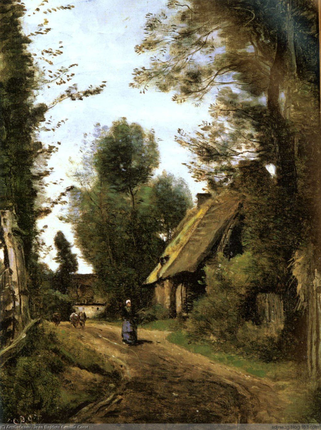 Saint Quentin Des Pres — Jean-baptiste-camille Corot