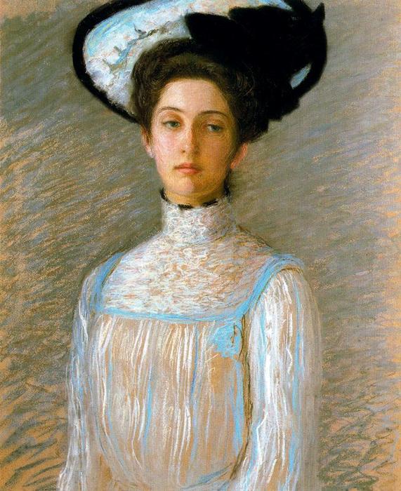 Alice In A White Hat (alice Perry Grew) — Lilla Cabot Perry
