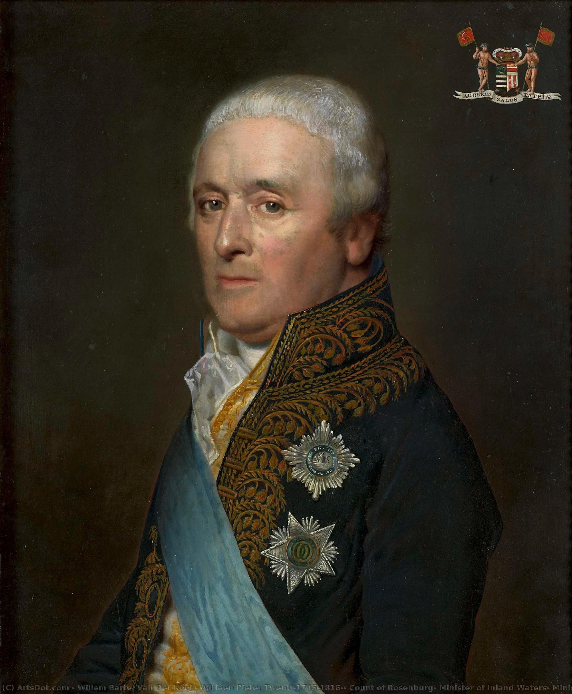 Adriaen Pieter Twent (1745-1816), Count Of Rosenburg, Minister Of Inland Waters, Minister Of The Interior And Chamberlain To King Louis Napoleon, Willem Bartel Van Der Kooi, 1809 — Willem Bartel Van Der Kooij