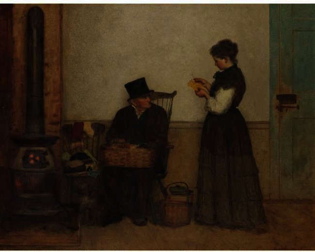 The Peddler (nantucket) — Jonathan Eastman Johnson