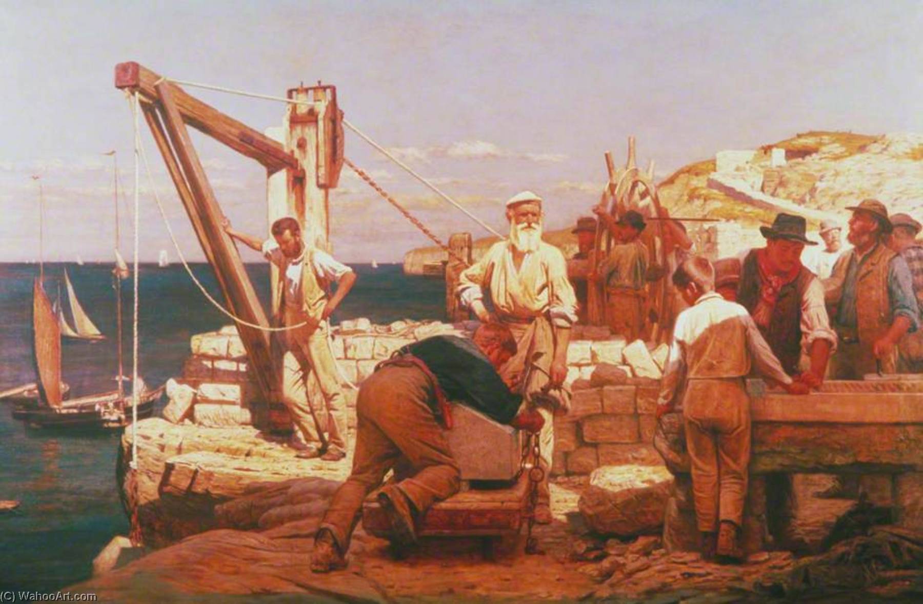 Quarrymen Of Purbeck, Dorset — Henry Tanworth Wells