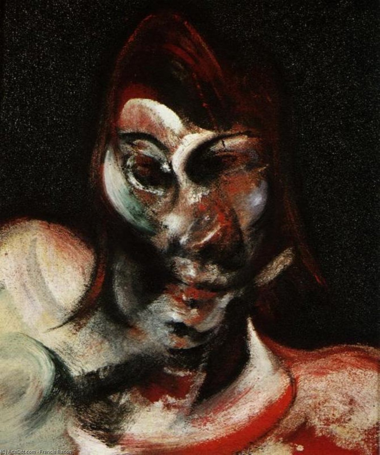 Three Studies For Henrietta Moraes 1 — Бэкон