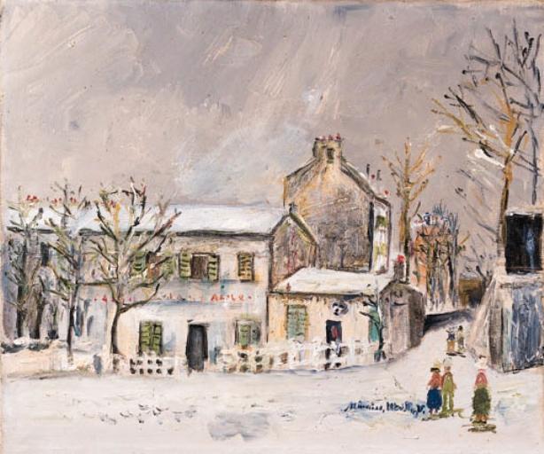 Le Lapin Agile In The Snow 2 — Maurice Utrillo