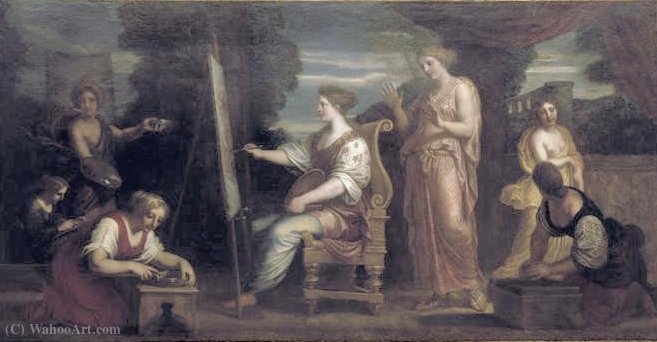 Lala Cyzicus Cultivating Painting — Michel Corneille (corneille L'ancien)