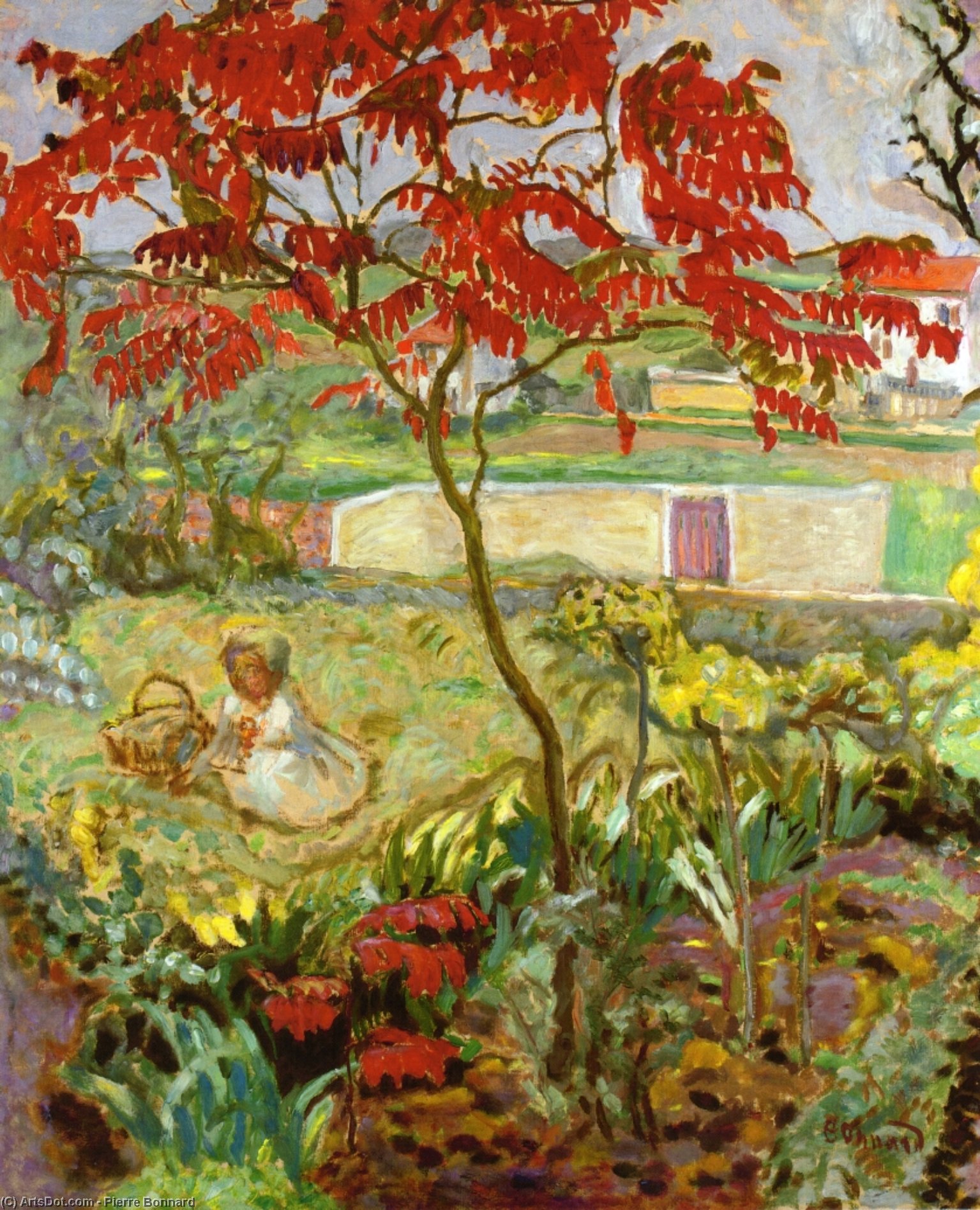 Garden With Red Tree — Пијер Боннар