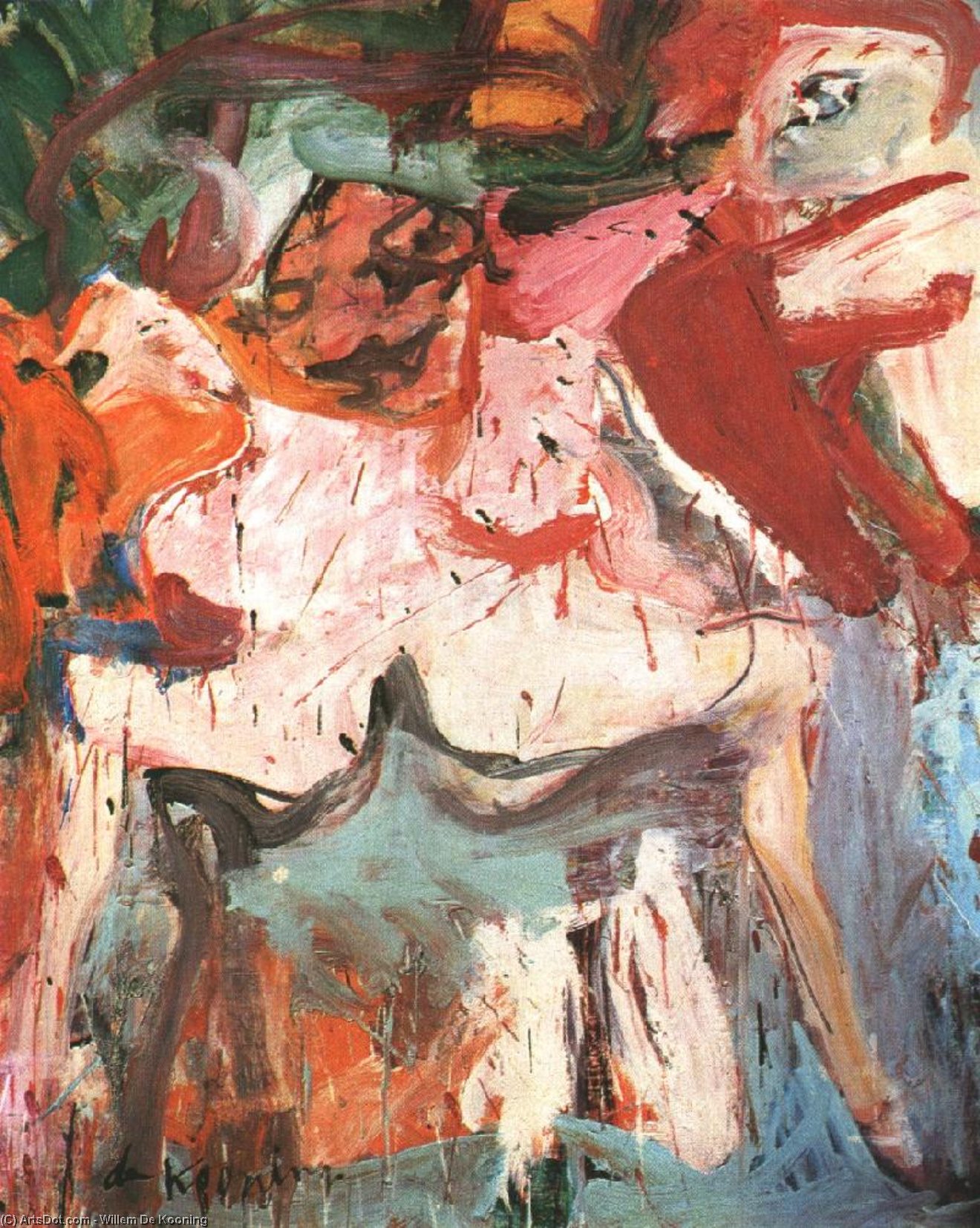 Seated Woman 2,1940, Private — Willem De Kooning
