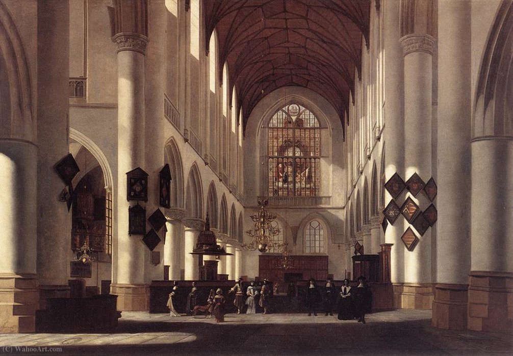 Interior Of The St Bavo In Haarlem — Job Adriaensz Berckheyde