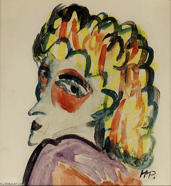 Fraukopf — Hermann Max Pechstein