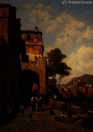 View Of Spottorno On The Mediterranean Coast — Jacques François Carabain