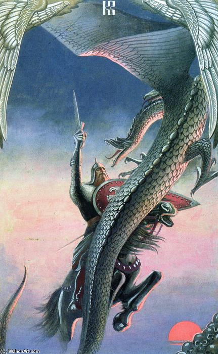 Dobrynya's Battle With A Dragon — Konstantin Alexeyevich Vasilyev