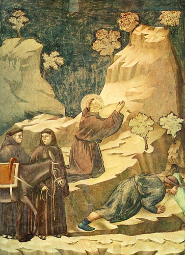 Legend Of St Francis - [14] - Miracle Of The Spring — Giotto Di Bondone