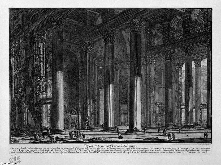 Interior View Of The Pronaos Of The Pantheon — Giovanni Battista Piranesi