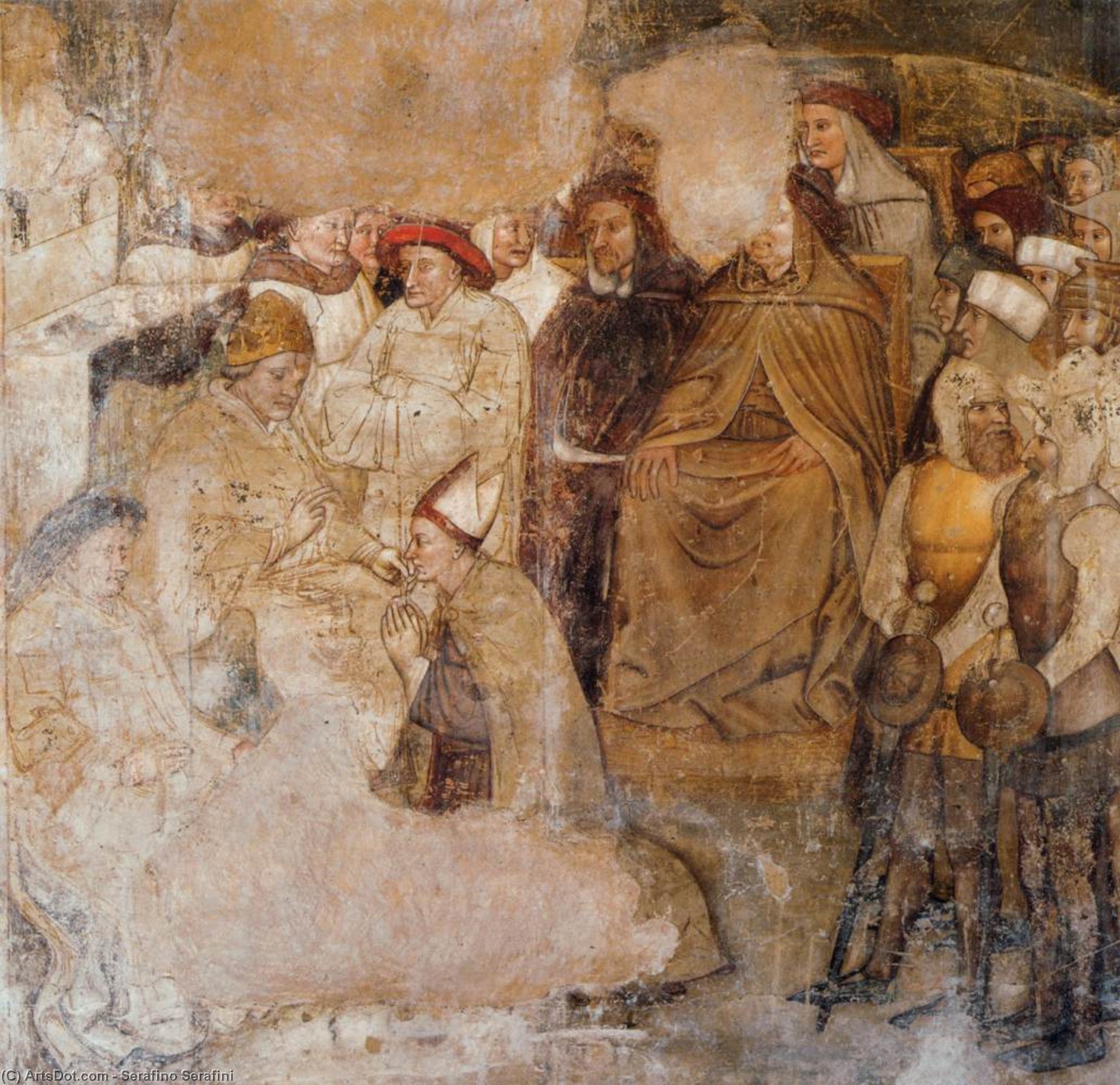 St Louis Of Toulouse Ordained Bishop By Pope Boniface Viii — Serafino Serafini
