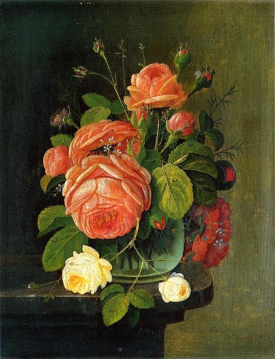 Roses On A Tabletop — Severin Roesen