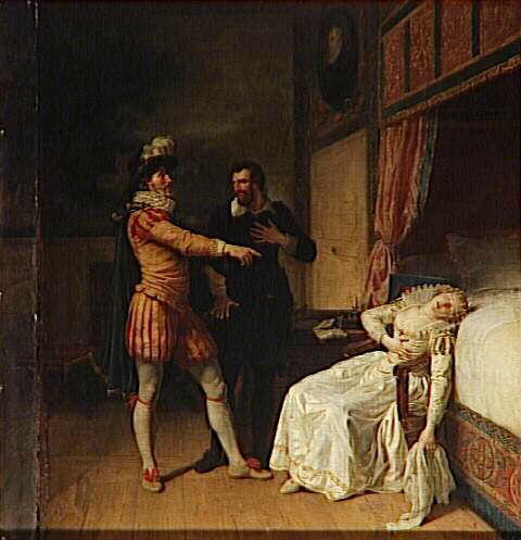 Gabrielle D'estrées Évanouie En Présence D'henri Iv Menaçant Et De Sully — Fransoa Andre Vinsan