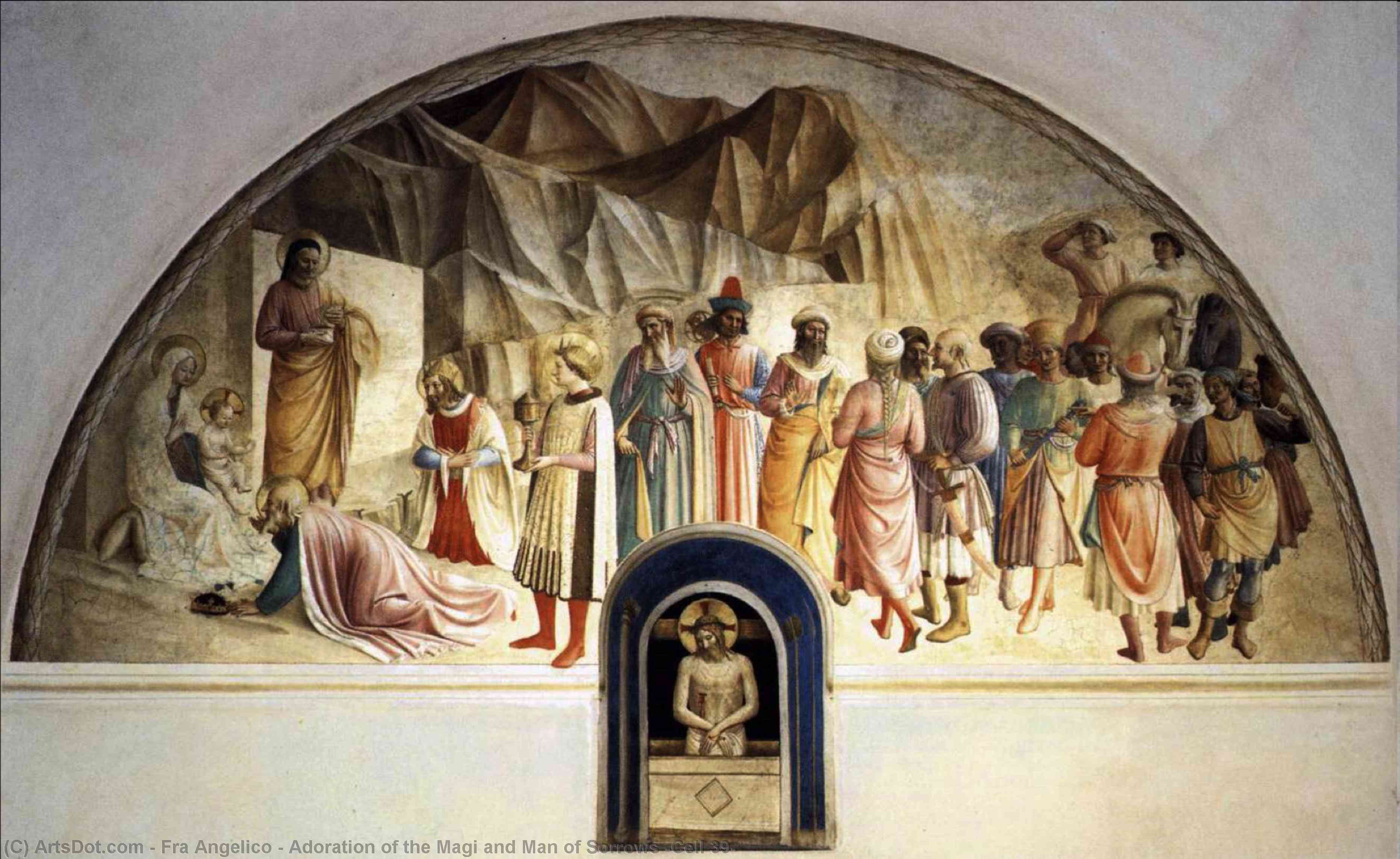 Verehrung Der Weisen Und Des Vehmten Mannes (zelle 39) — Fra Angelico