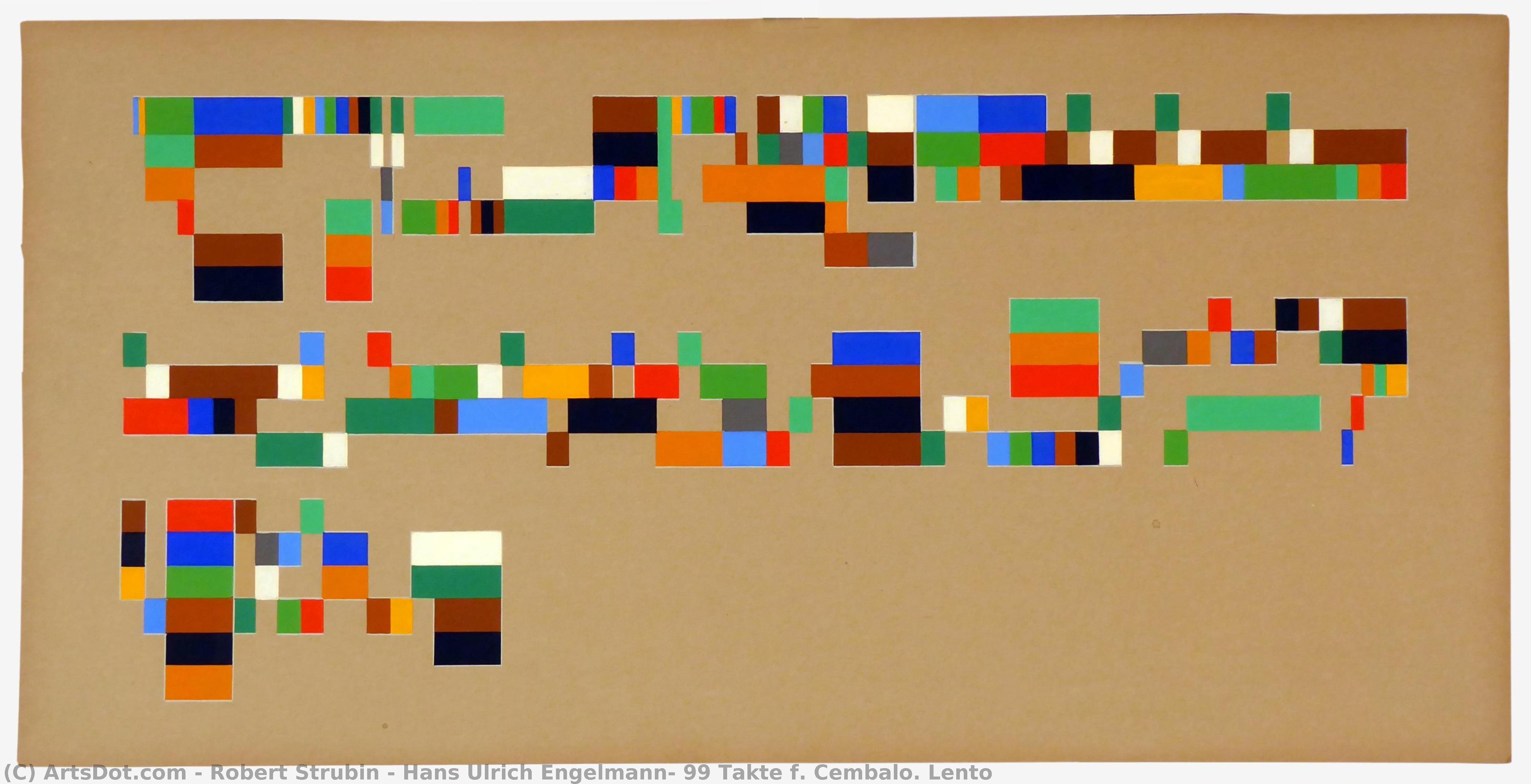 Hans Ulrich Engelmann: 99 Takte F. Cembalo. Lento — Robert Strubin