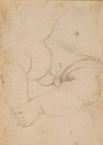 Stomach, Lap And Leg Of A Small Boy — Hans Baldung