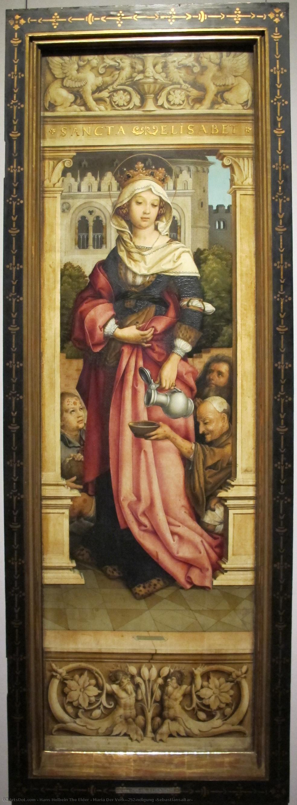 Maria Der Verkündigung (sebastiansaltar) — Hans Holbein The Elder