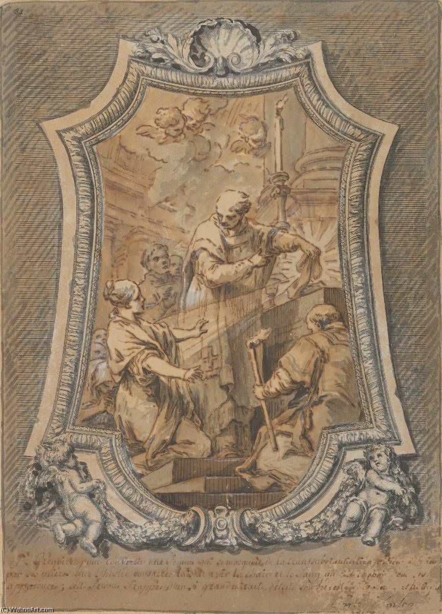 Life Of St. Gregory The Mass Of St. Gregory — Charles-andré Van Loo