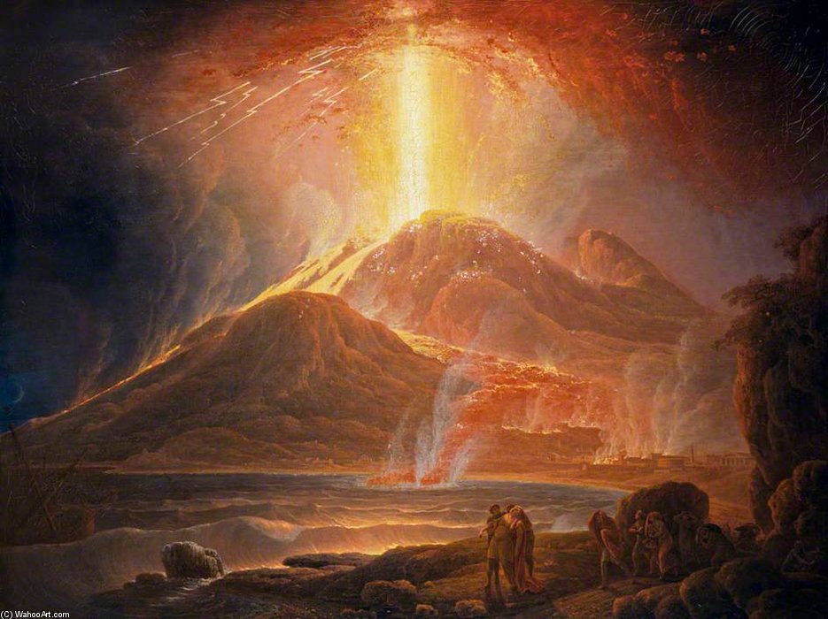 Mount Vesuvius In Eruption — Jacob More