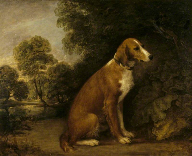 A Setter In A Landscape — Гейнсборо