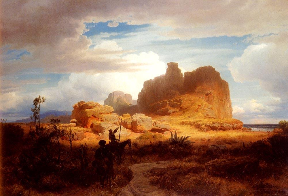 Don Quixote And Sancho Panza — Andreas Achenbach