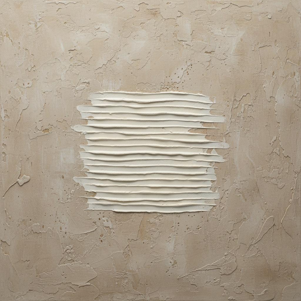 Monolithic Rhythms In Sanded Impasto: A Meditative Study Of Sculptural Earth Tones — David Moreau