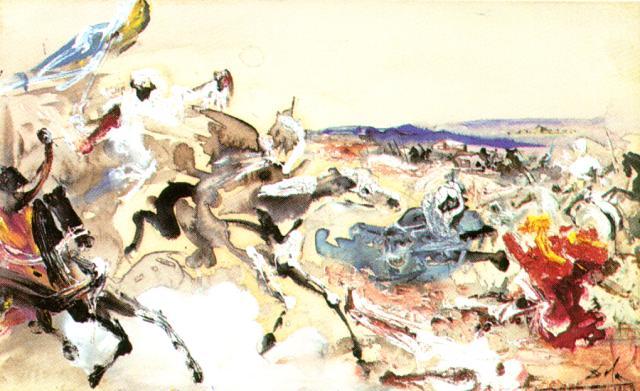 Arabs. Study For 'the Battle Of Tetuan' — Salvador Dalí