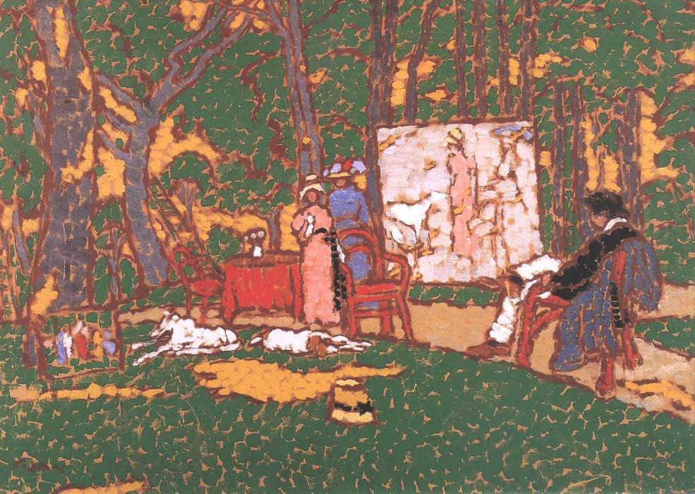 Lazarine And Anella In The Park — József Rippl-rónai