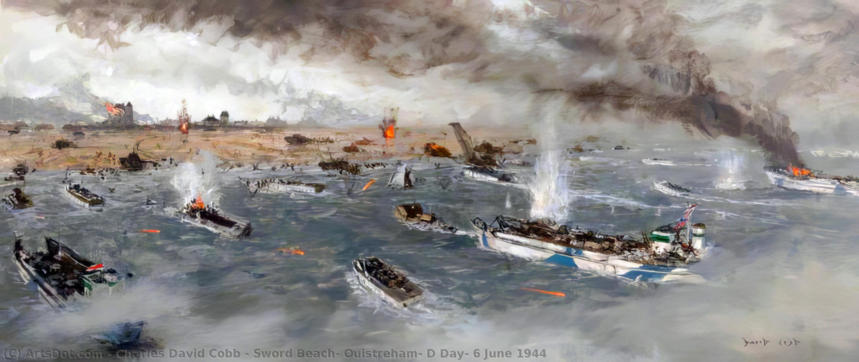 Sword Beach, Ouistreham, D Day, 6 June 1944 — Charles David Cobb