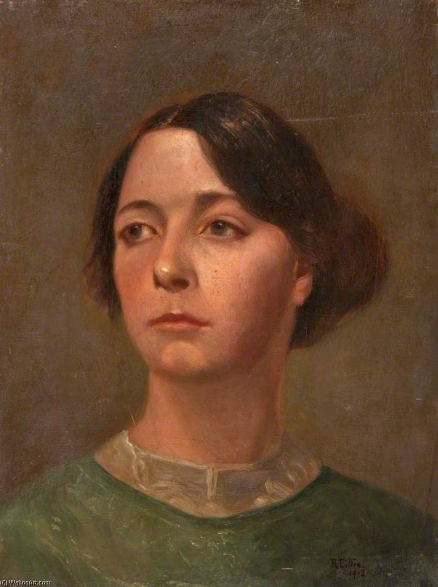 Head Of A Young Woman (green Dress) — Robert Lillie