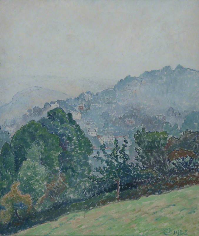 Kingswear Through The Mist — Lucien Pissarro