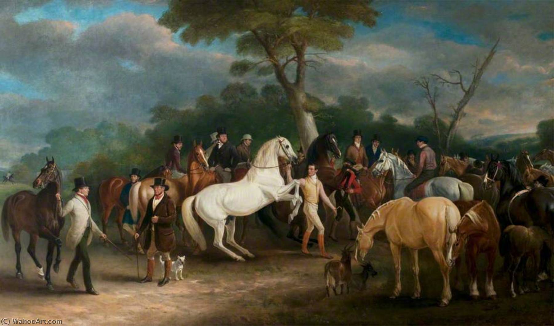 Melton Mowbray Horse Fair — Sr John E Ferneley