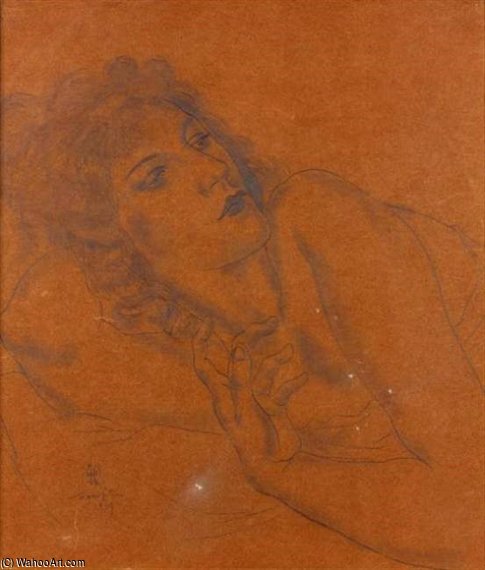 Buste De Femme Allongee — Leonard Fudžita