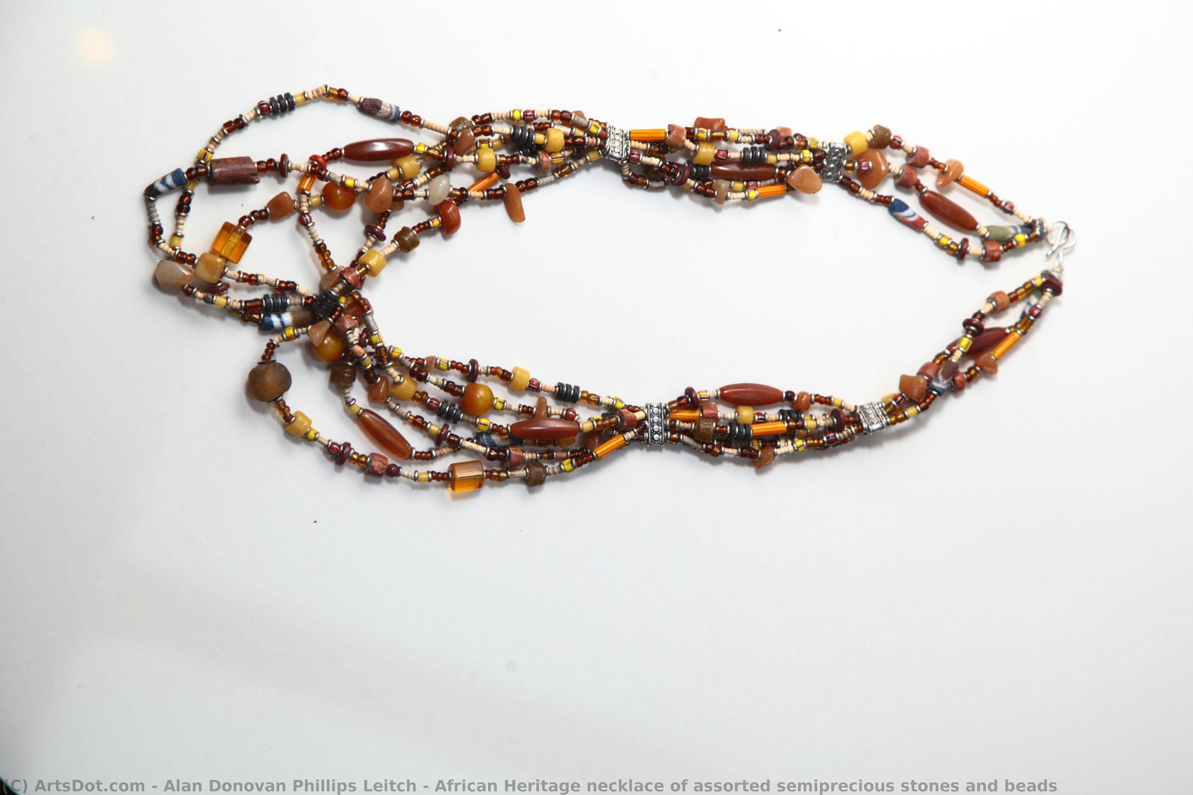African Heritage Necklace Of Assorted Semiprecious Stones And Beads — Alan Donovan Phillips Leitch