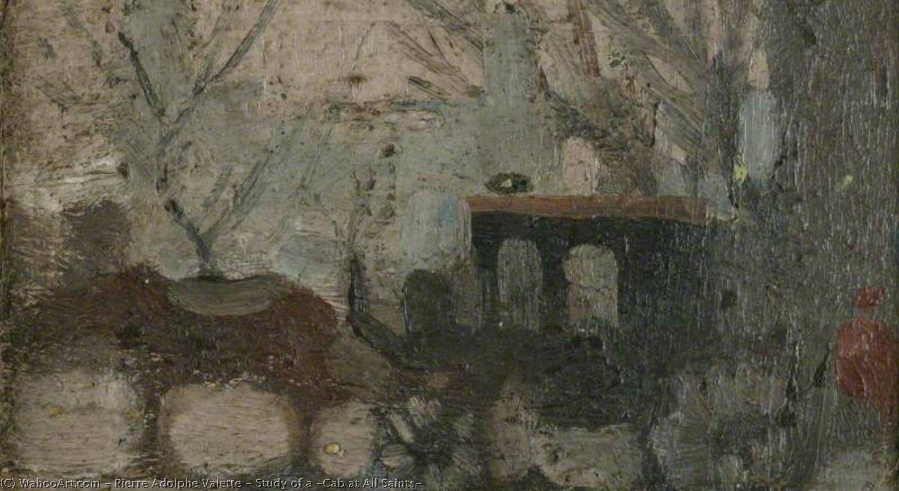 Study Of A 'cab At All Saints' — Pierre Adolphe Valette
