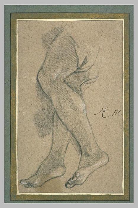 Deux Jambes D'une Figure Volante — Charles Le Brun