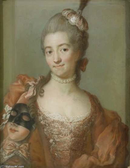 Portrait Of Eva Helena Ribbing — Gustaf Lundberg