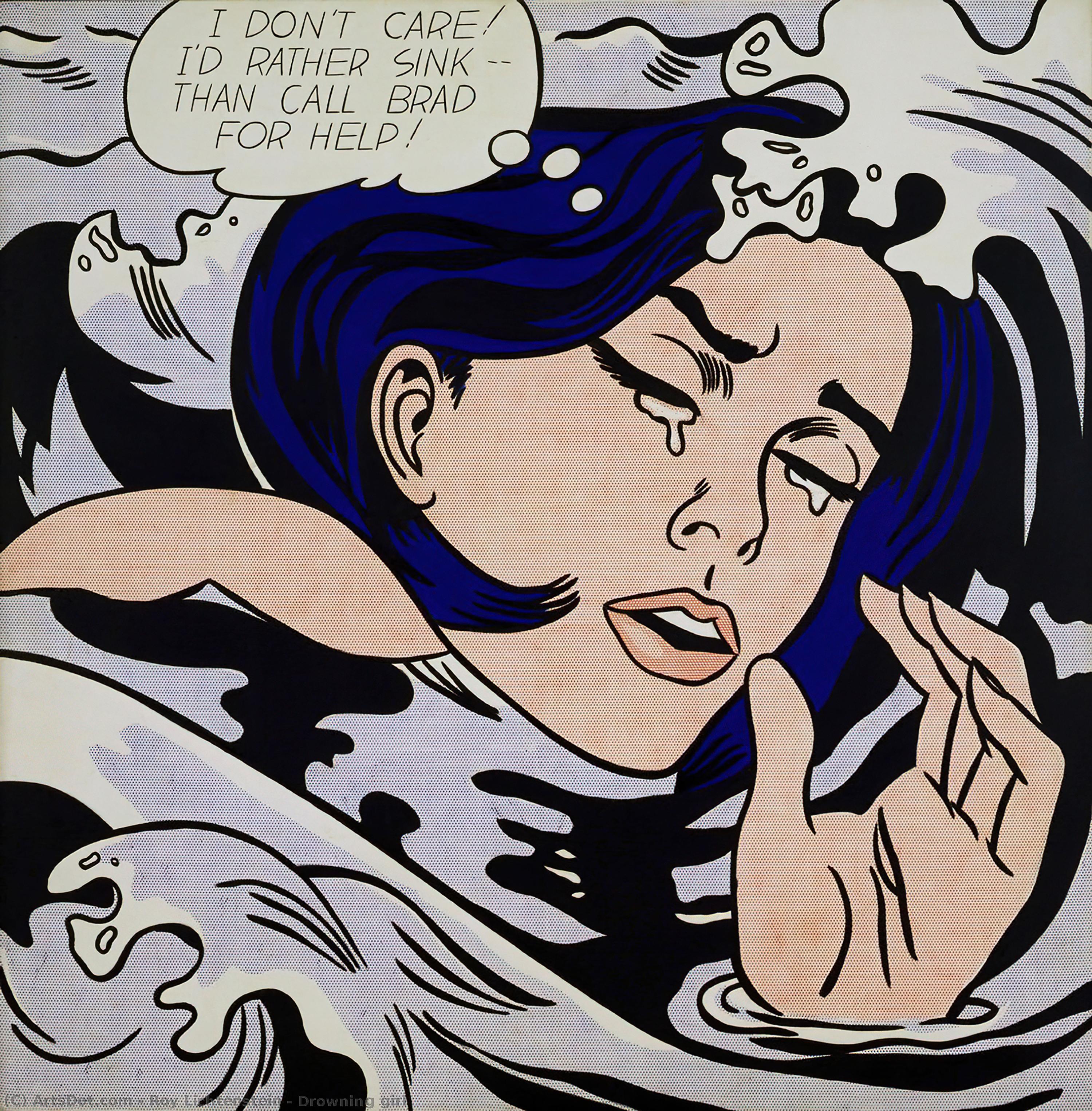 Drowning Girl — Roy Lichtenstein