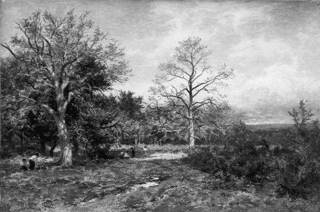Autumn In A Surrey Wood — R.a Benjamin Williams Leader