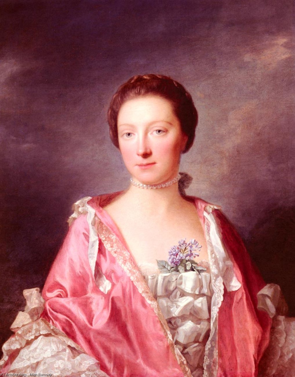 Portrait Of Elizabeth Gunning, Duchess Of Argyll — Allen Ramsay
