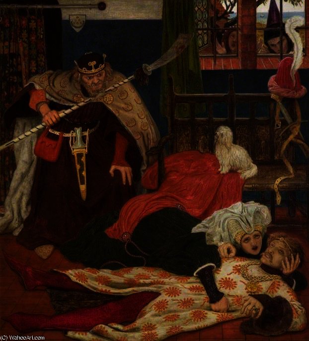 The Death Of Sir Tristram — Ford Madox Brown