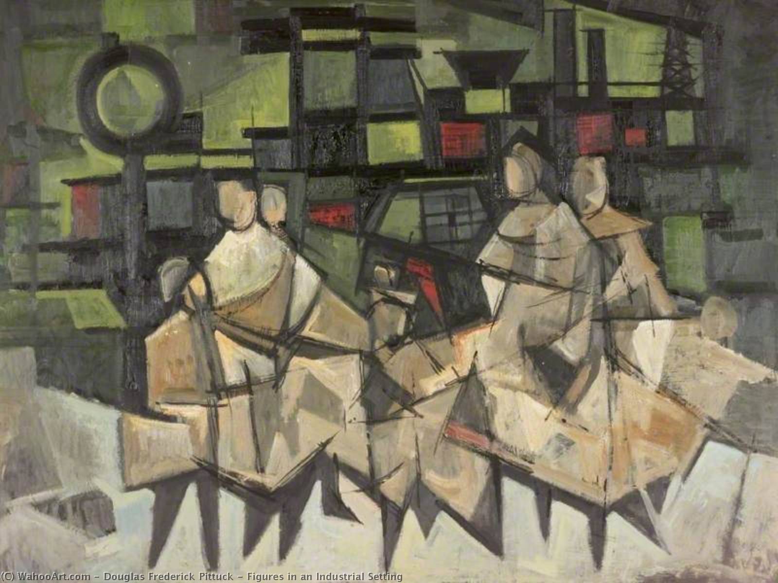 Figures In An Industrial Setting — Douglas Frederick Pittuck