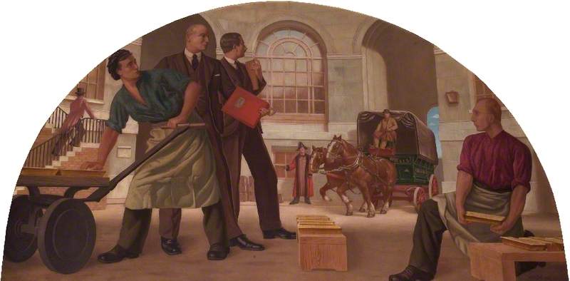 Receiving Bullion In The Old Bullion Yard — Colin Unwin Gill