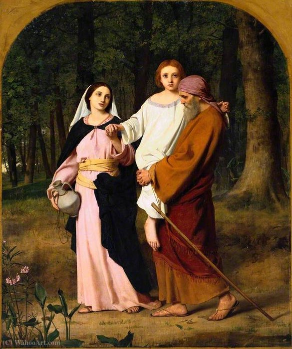 The Child Jesus Going Down With His Parents To Nazareth — William Charles Thomas Dobson