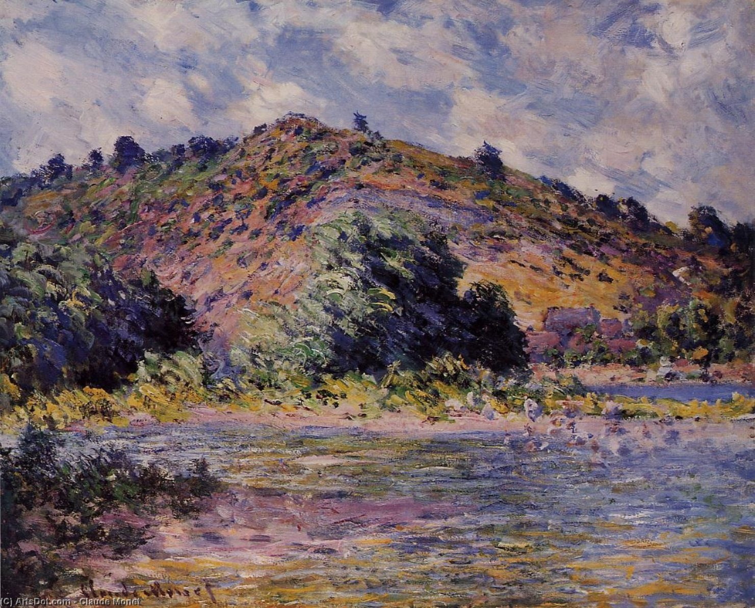 The Banks Of The Seine At Port-villez — Клод Моне
