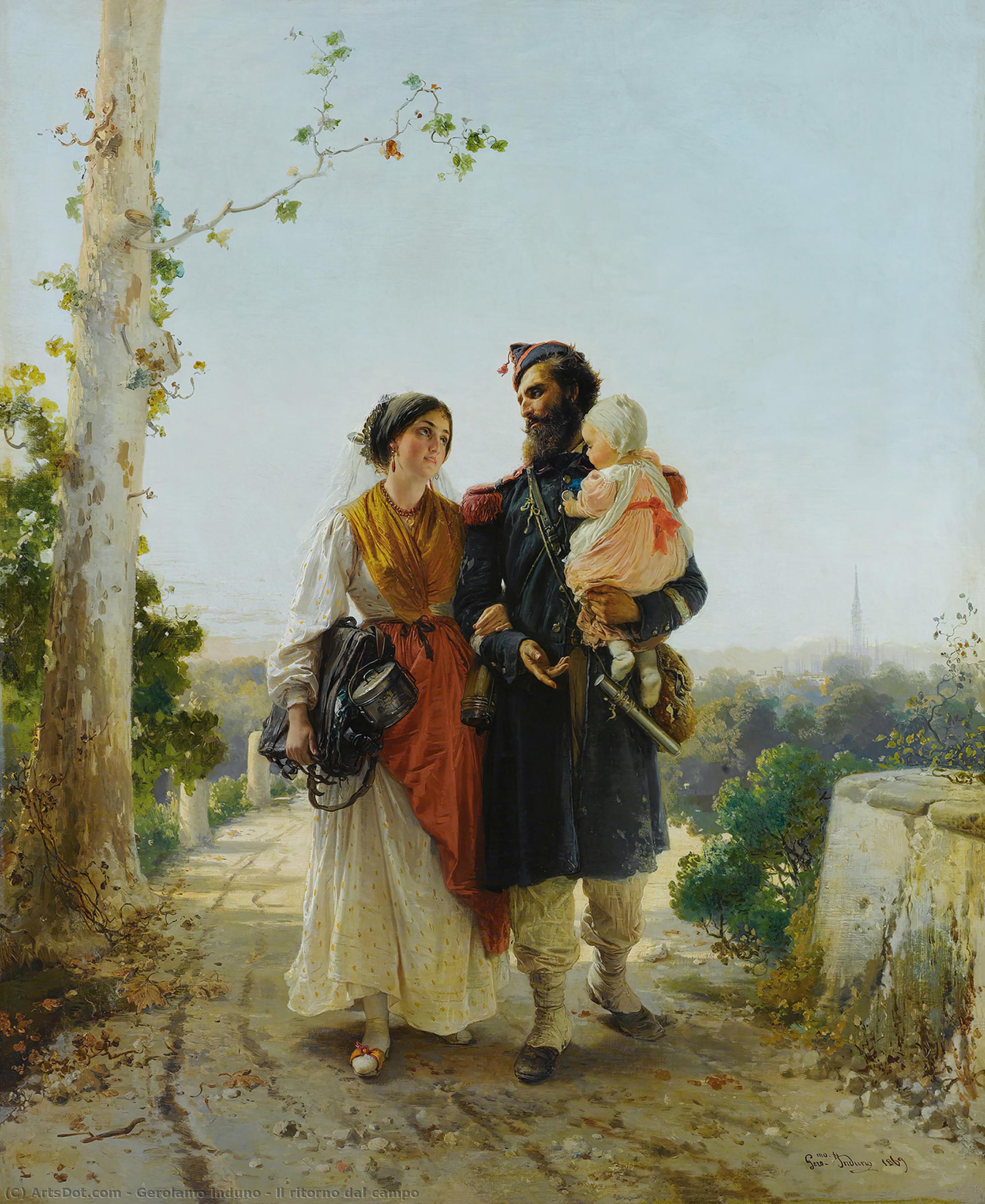 The Return From The Field — Gerolamo Induno
